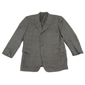 12-20 ERMENEGILDO ZEGNA Men's Sport Coat Black/White Size M-L